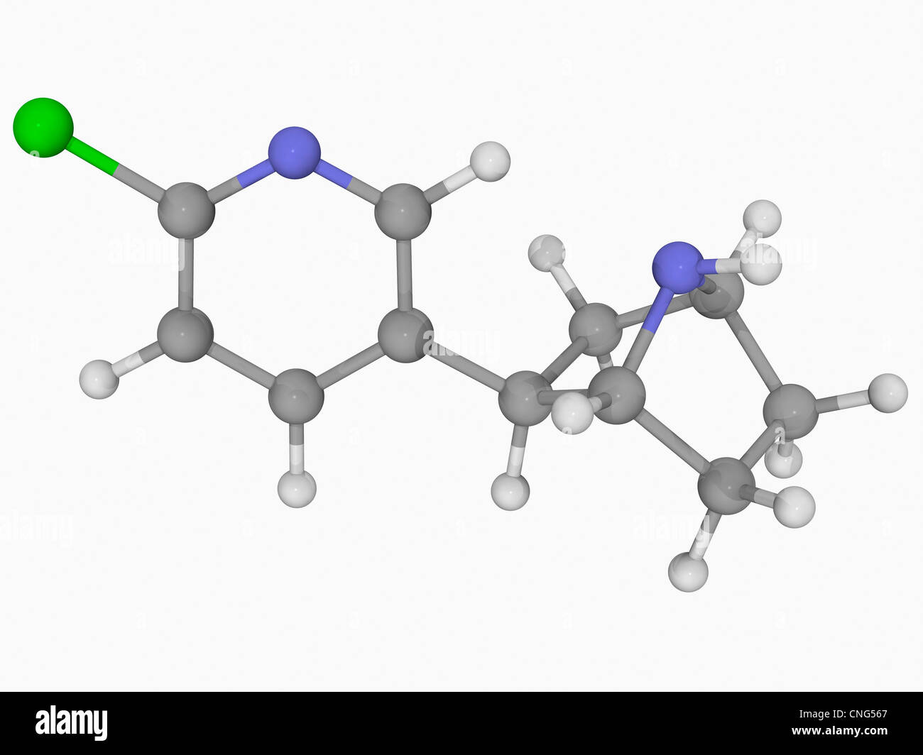 Epibatidine molécule poison Banque D'Images