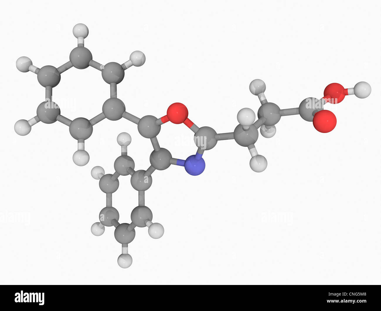 Oxaprozin molécule pharmaceutique Banque D'Images