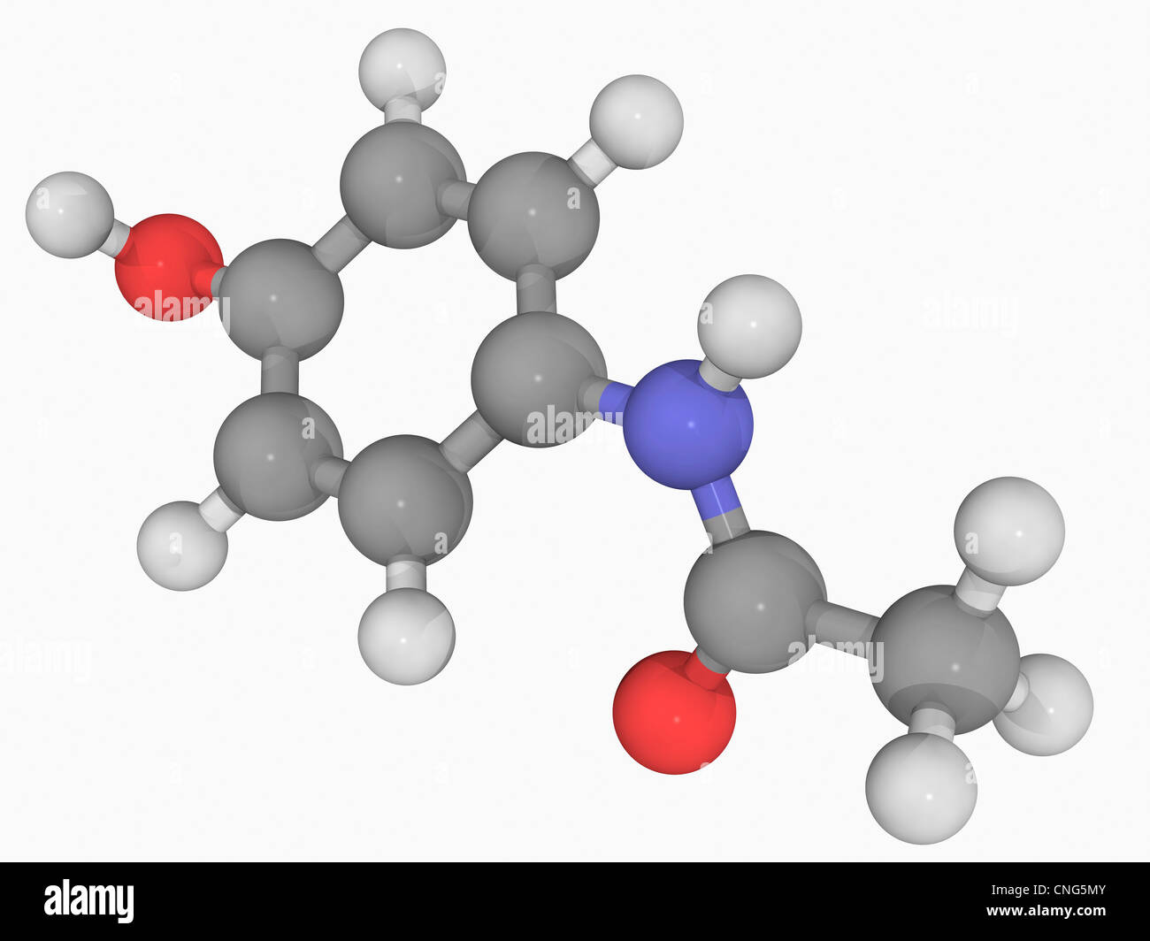 Le paracétamol molécule pharmaceutique Banque D'Images