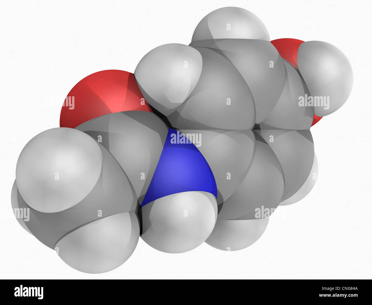 Le paracétamol molécule pharmaceutique Banque D'Images