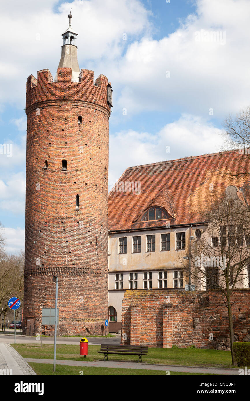 À partir de la tour des remparts, Gubin, Pologne Banque D'Images