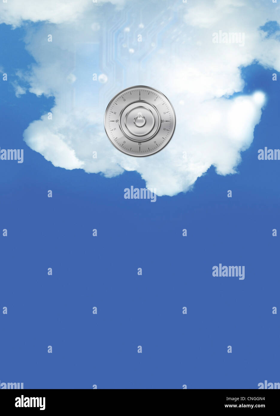 Cloud computing artwork Banque D'Images