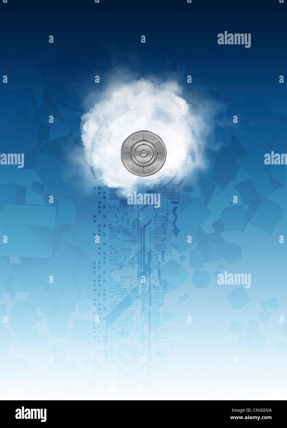 Cloud computing artwork Banque D'Images