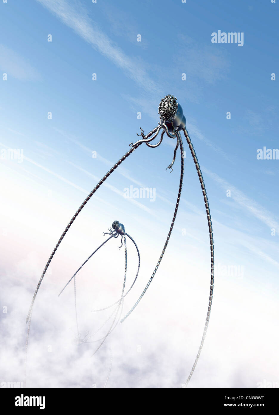 Alien Invasion, conceptual artwork Banque D'Images