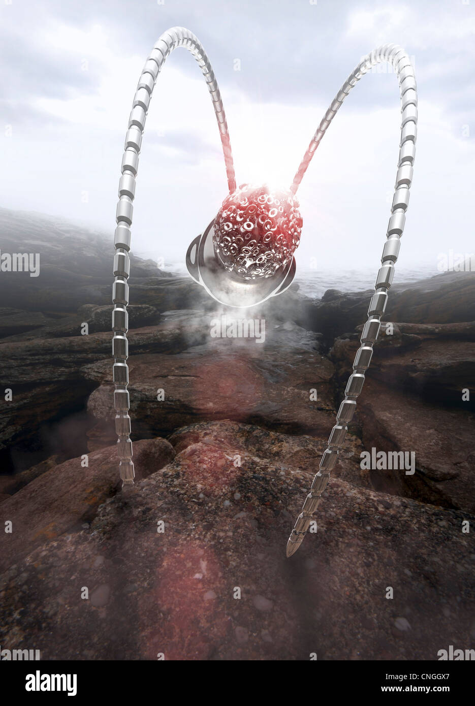 Alien Invasion, conceptual artwork Banque D'Images