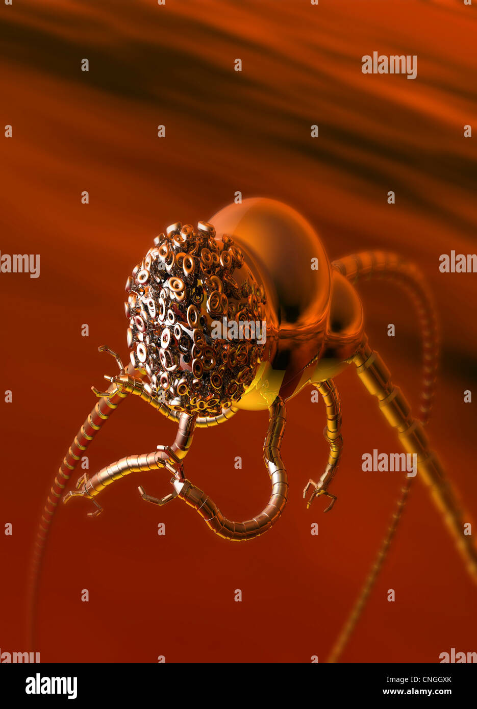 Tripod alien artwork Banque D'Images