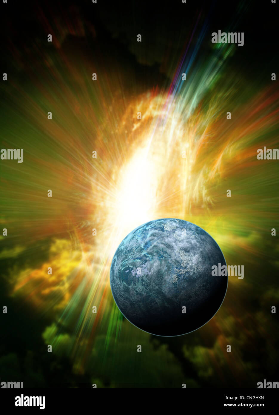 Kepler-20f exoplanète artwork Banque D'Images