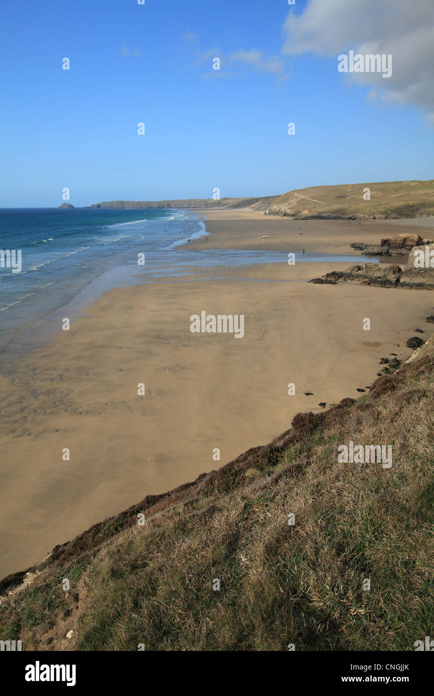 Broad Oak beach, North Cornwall, England, UK Banque D'Images