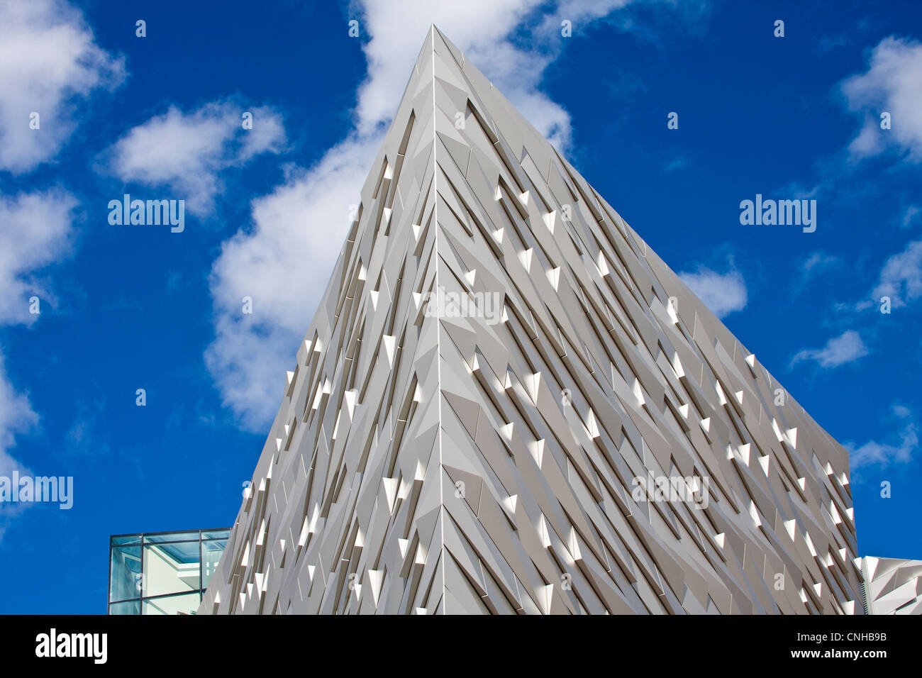 Détail de la Musée Titanic Belfast en Irlande du Nord Banque D'Images