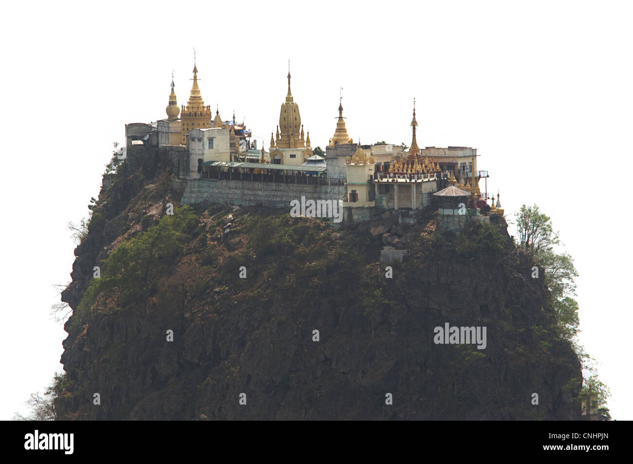 Le mont Popa, Kyaukpadaung Township, près de Bagan, Birmanie. Myanmar Banque D'Images