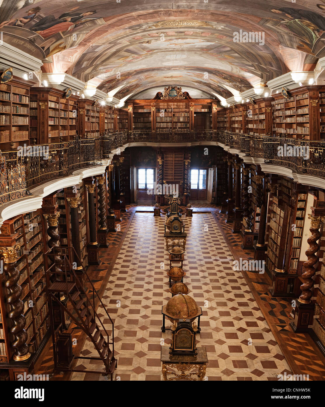 Barock jésuites Clementinum Bibliothèque Bibliothèque de Prague a été  achevé 1727 très probablement d'après Kilian Ignac Dienzenhofer plan Photo  Stock - Alamy