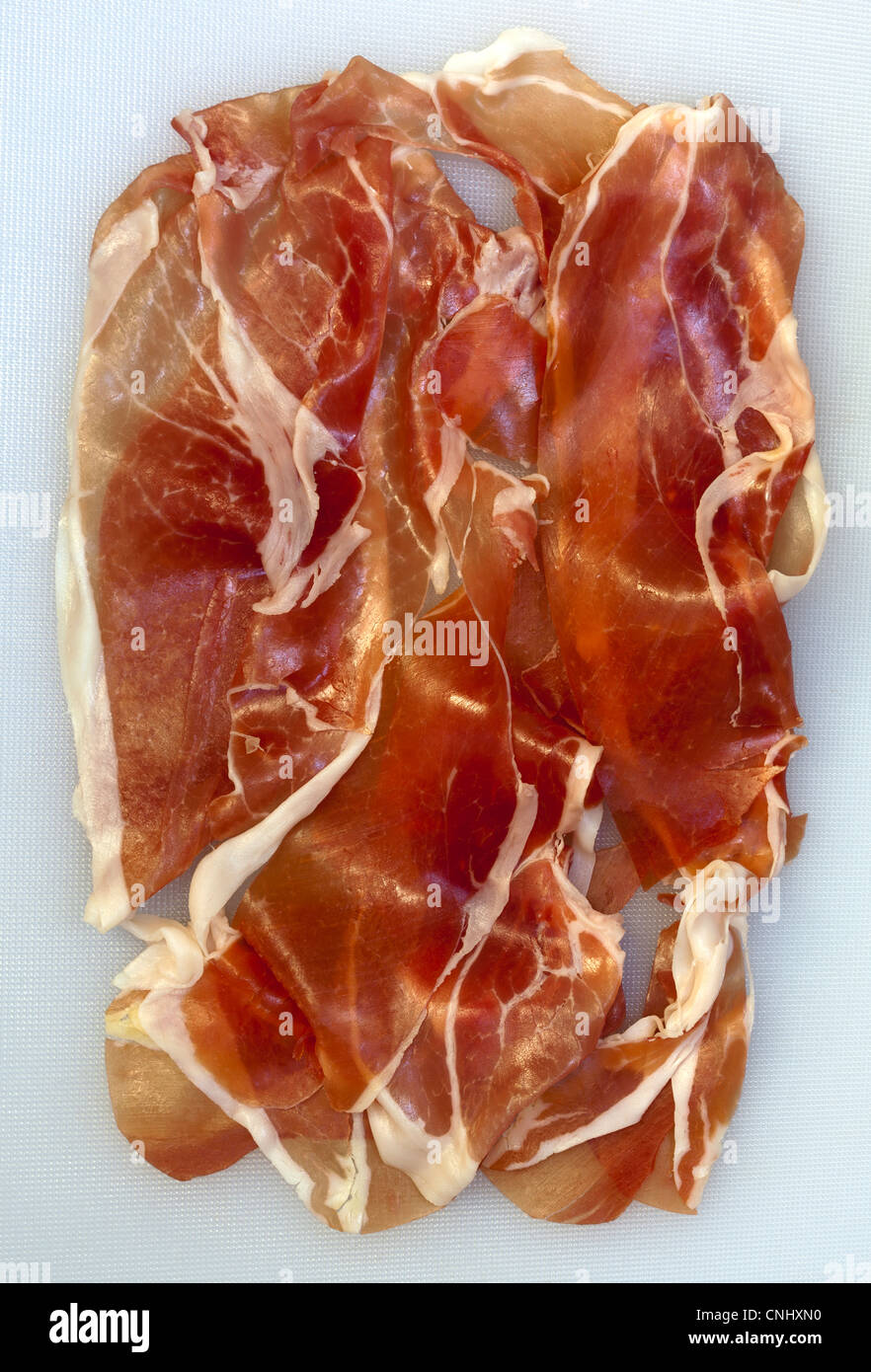 Prosciutto Crudo jambon italien Banque D'Images