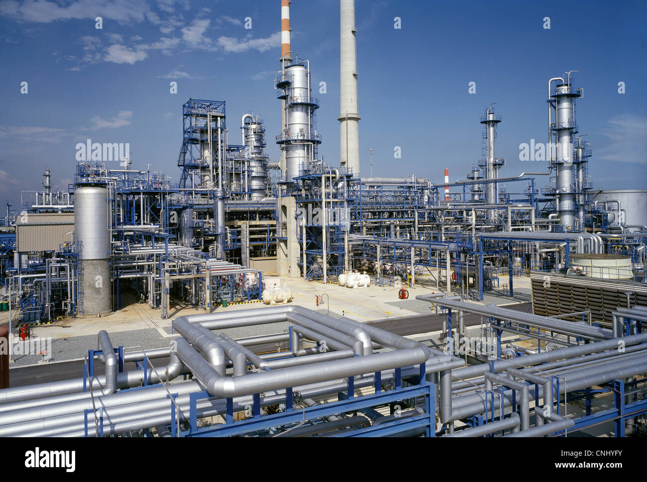 Raffinerie de pétrole Singapour Photo Stock Alamy