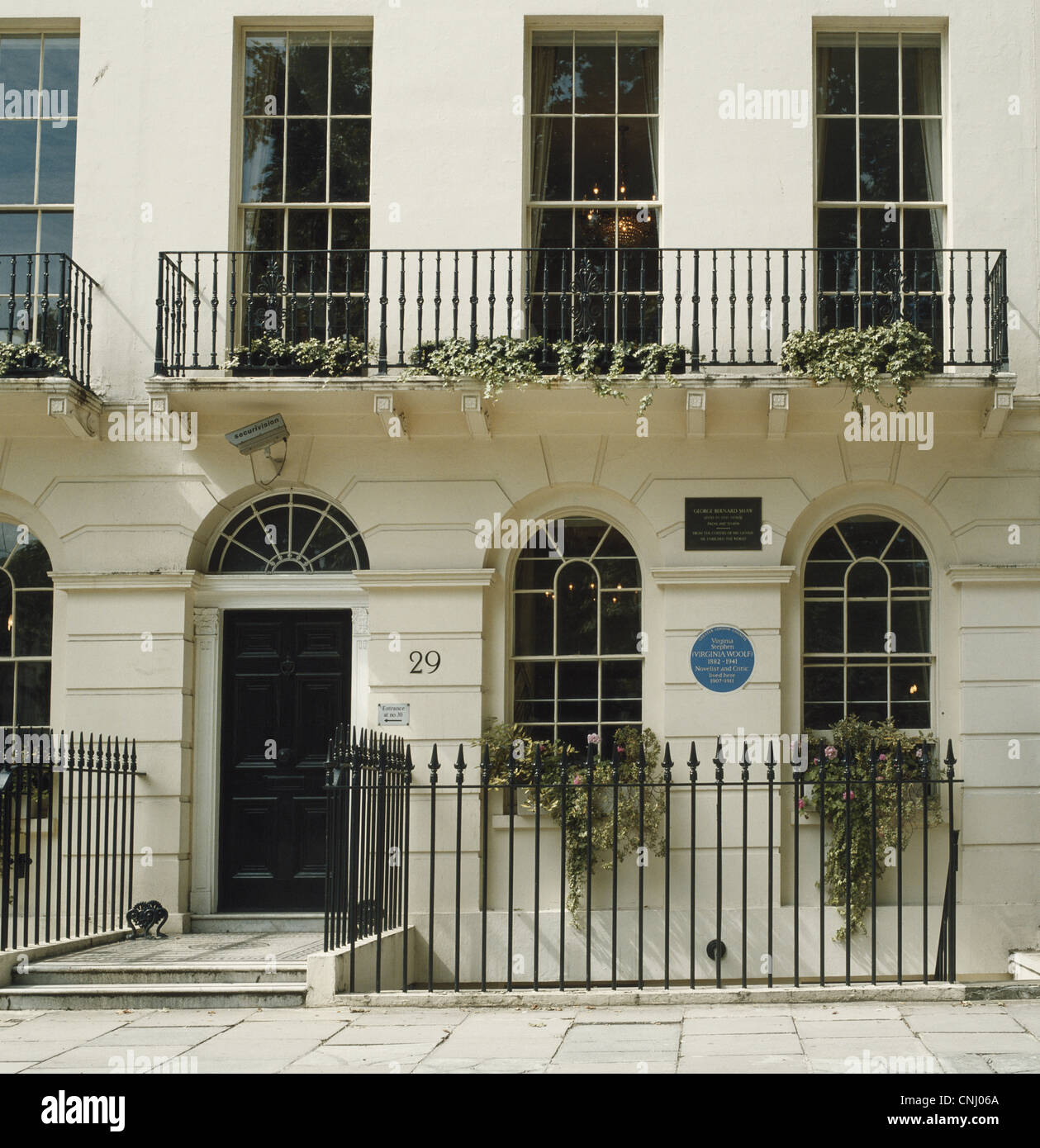 Virginia Woolf's Bloomsbury House London UK GO Banque D'Images