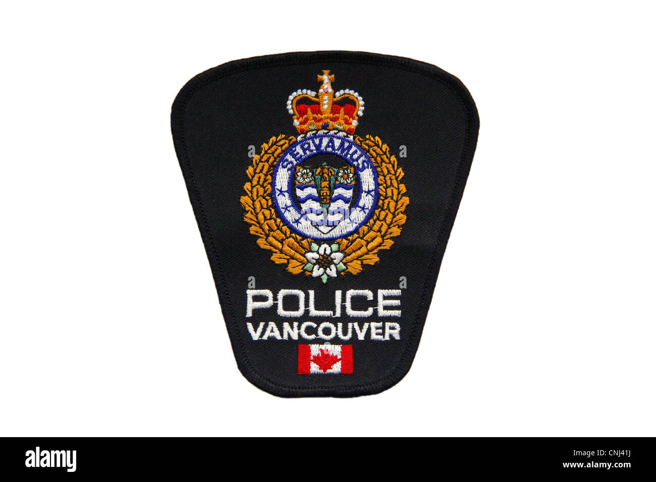 Patch de Police de Vancouver, Canada Banque D'Images