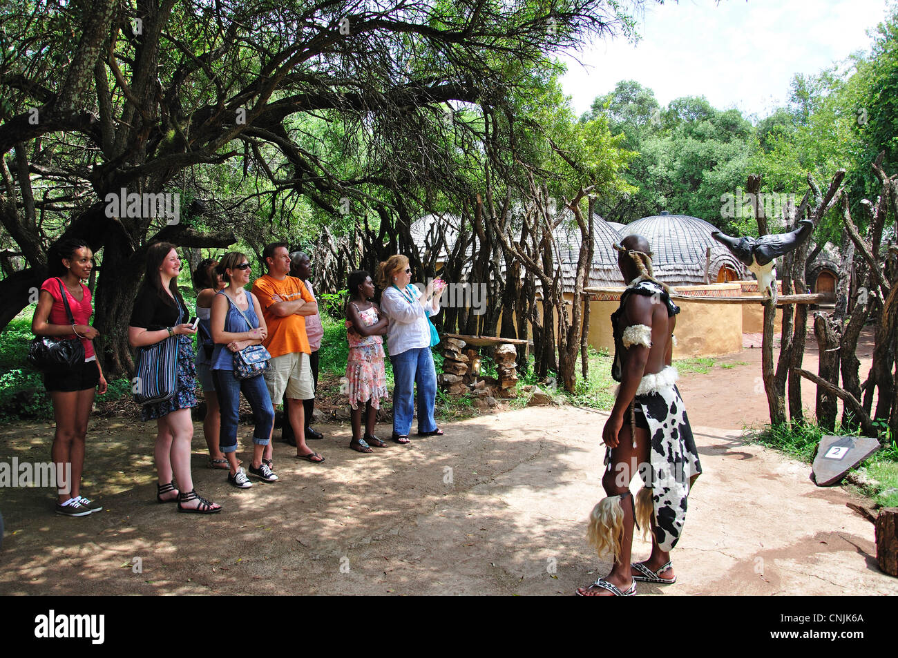 Le village culturel de Lesedi African, Broederstroom, Johannesburg, la Province de Gauteng, Afrique du Sud Banque D'Images