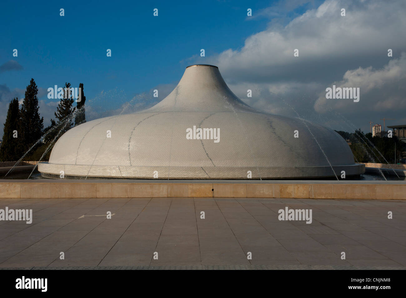 Moyen Orient Israël - Jérusalem - Musée d'Israël - le Sanctuaire du Livre qui tient la mer Morte Banque D'Images