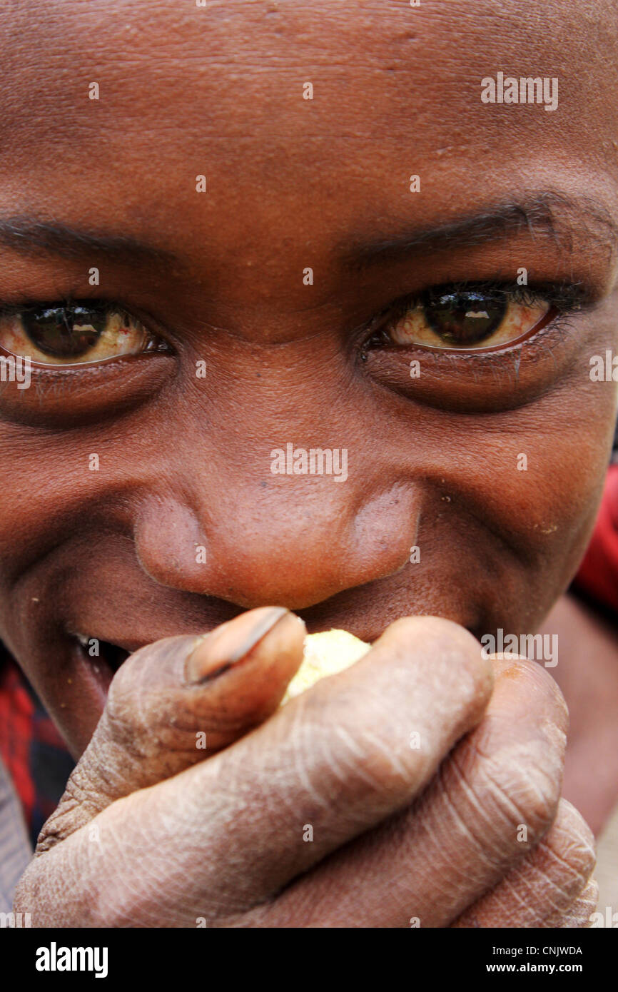 Garçon Maasai, Arusha, Tanzanie Banque D'Images