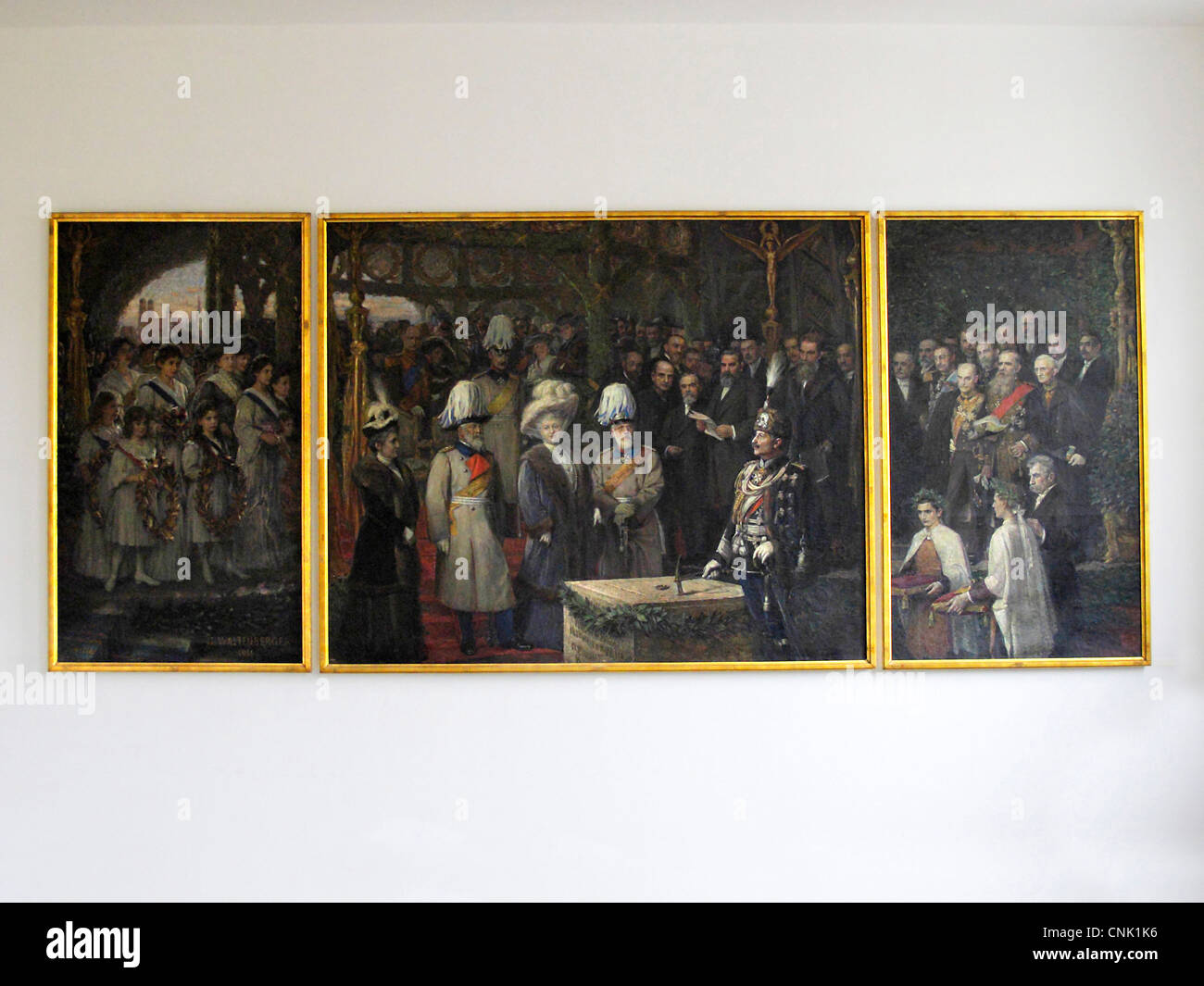 Musée Allemand de Munich Allemagne Deutsches peinture huile Thérèse Luitpold Princesse Viktoria Auguste Kaiserin von Bayern Ludwig Prince Banque D'Images