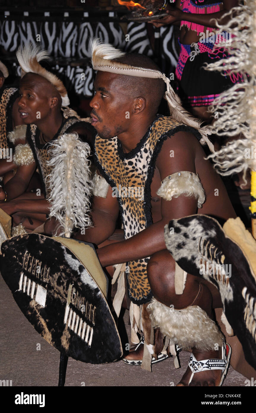 Le théâtre Musi Ndebele, Lesedi Cultural Village africain, Broederstroom, Johannesburg, Gauteng, Afrique du Sud Banque D'Images