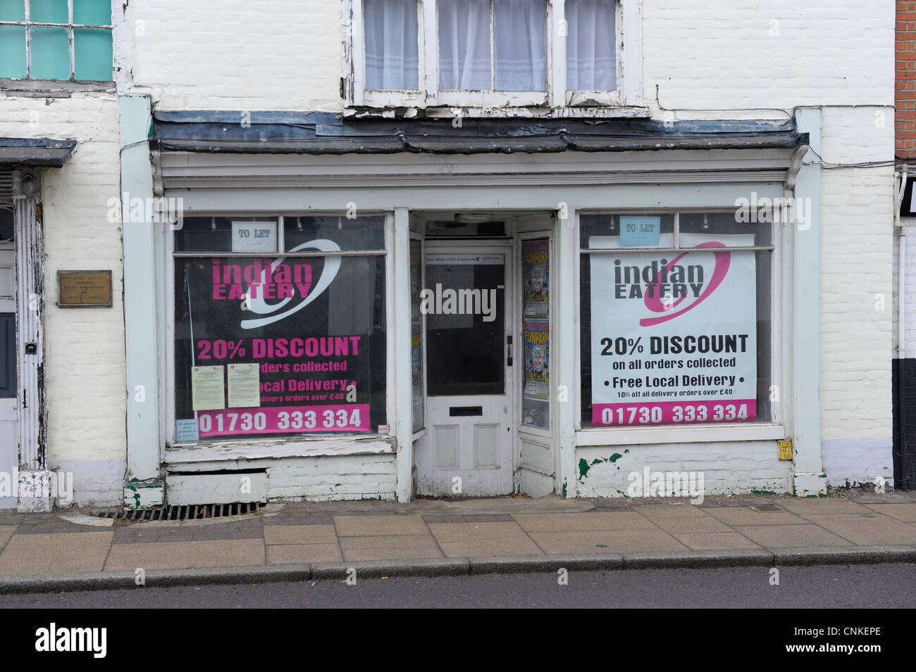 Boutiques et magasins vacants à vendre Petersfield Hampshire Banque D'Images