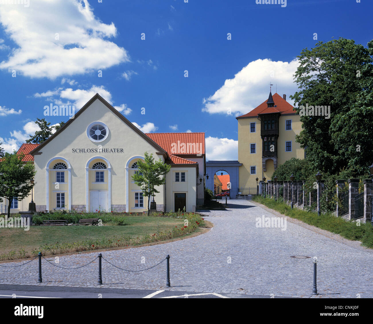 Schloss mit Schlosstheater à Ballenstedt am Harz, Sachsen-Anhalt Banque D'Images