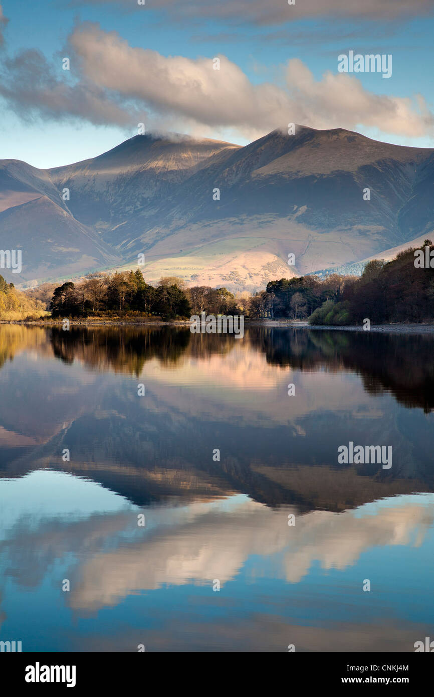 Skiddaw de Barrow, baie de Derwentwater, près de Keswick Lake District Banque D'Images