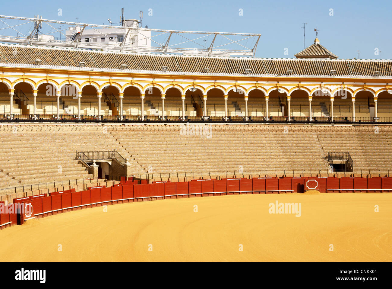 Plaza de toros de la Real Maestranza de Sevilla Torres de Quart ou simplement la Plaza de Toros de Séville Banque D'Images