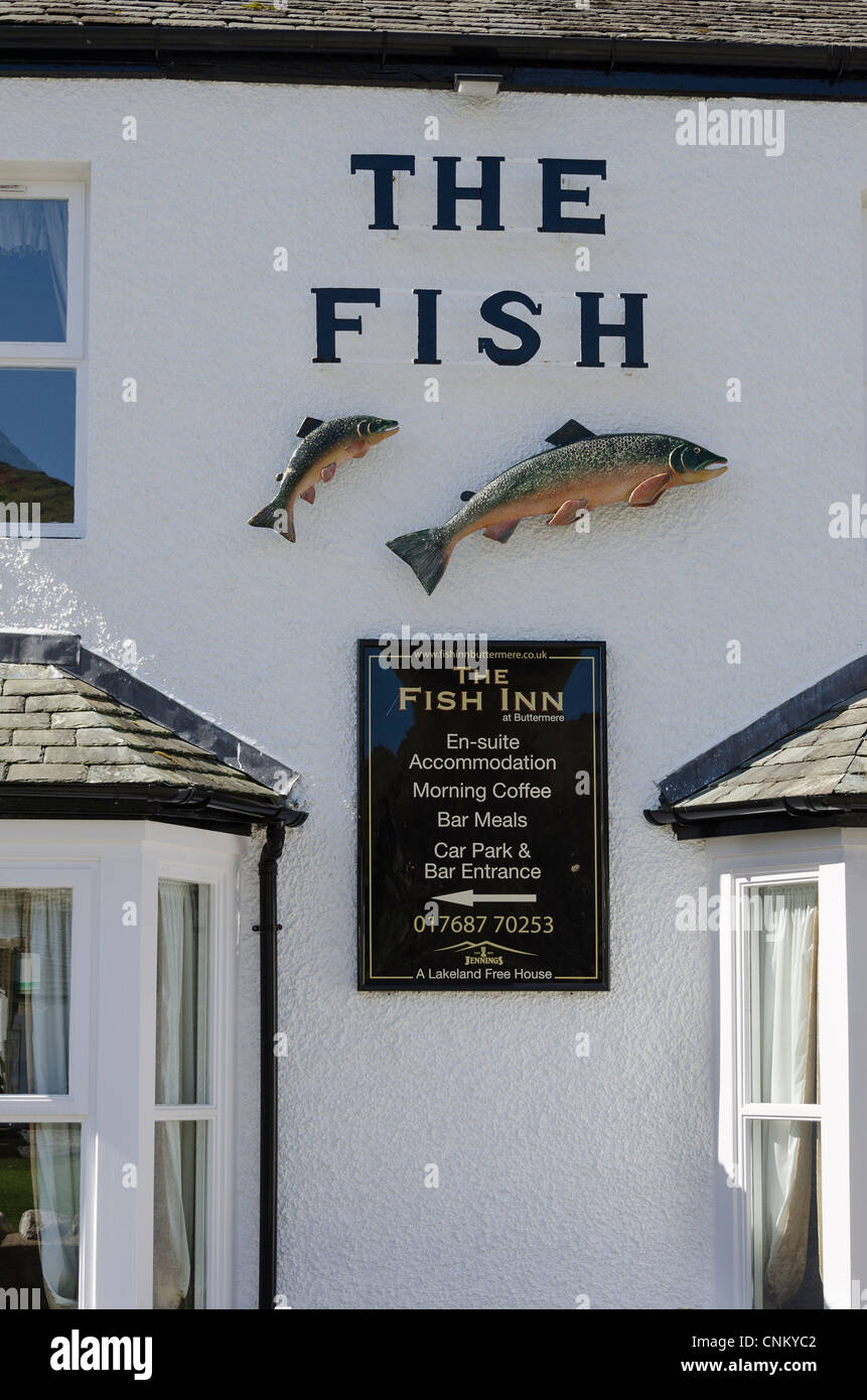 Le poisson Inn, Buttermere Banque D'Images