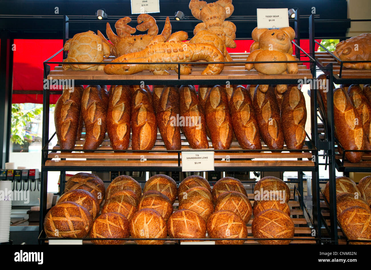 Boudin pain au levain bakery à Fisherman's Wharf à San Francisco, Californie, USA. Banque D'Images