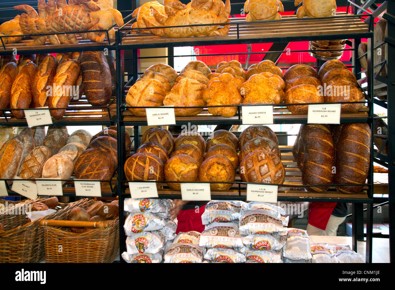 Boudin pain au levain bakery à Fisherman's Wharf à San Francisco, Californie, USA. Banque D'Images