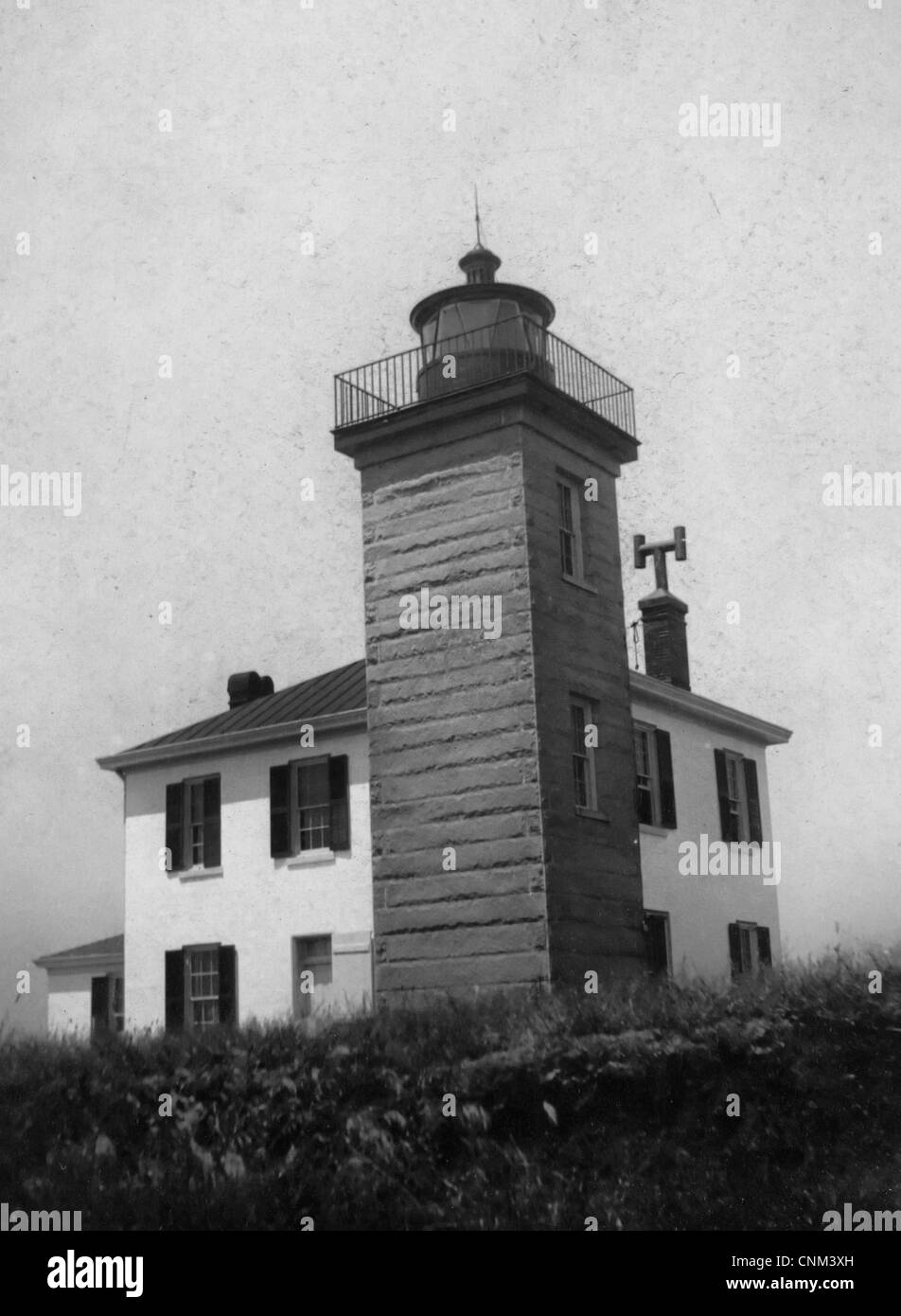 Watch Hill, Light House Watch Hill, Rhode Island, vers 1905 Banque D'Images