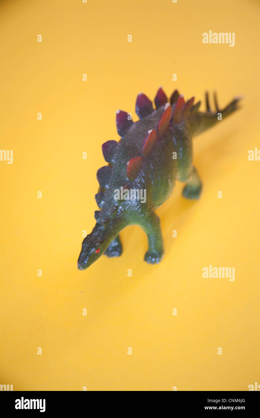 Dinosaure jouet en plastique Banque D'Images