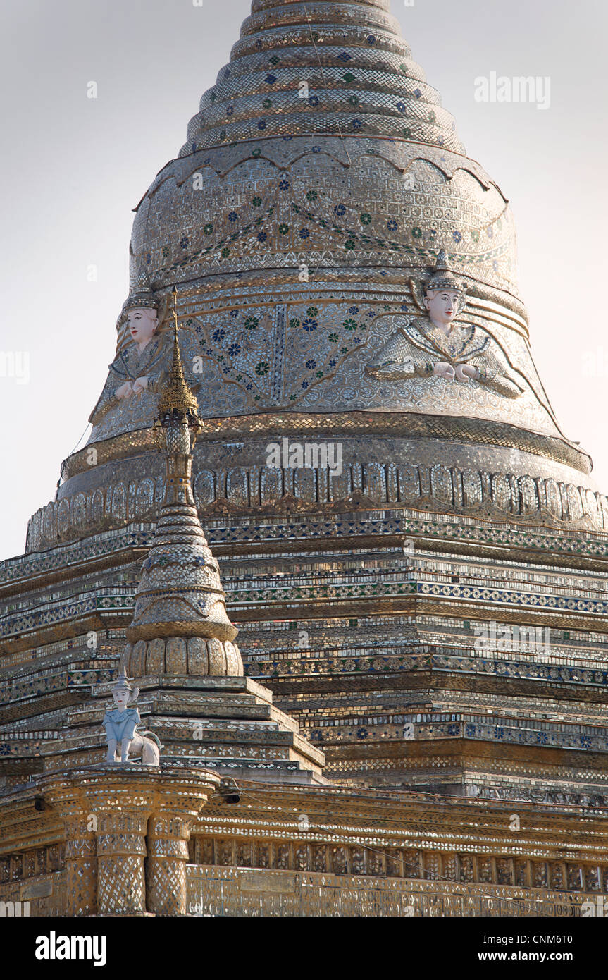Central, stupa bouddhiste Kalaw, Birmanie. Myanmar Banque D'Images