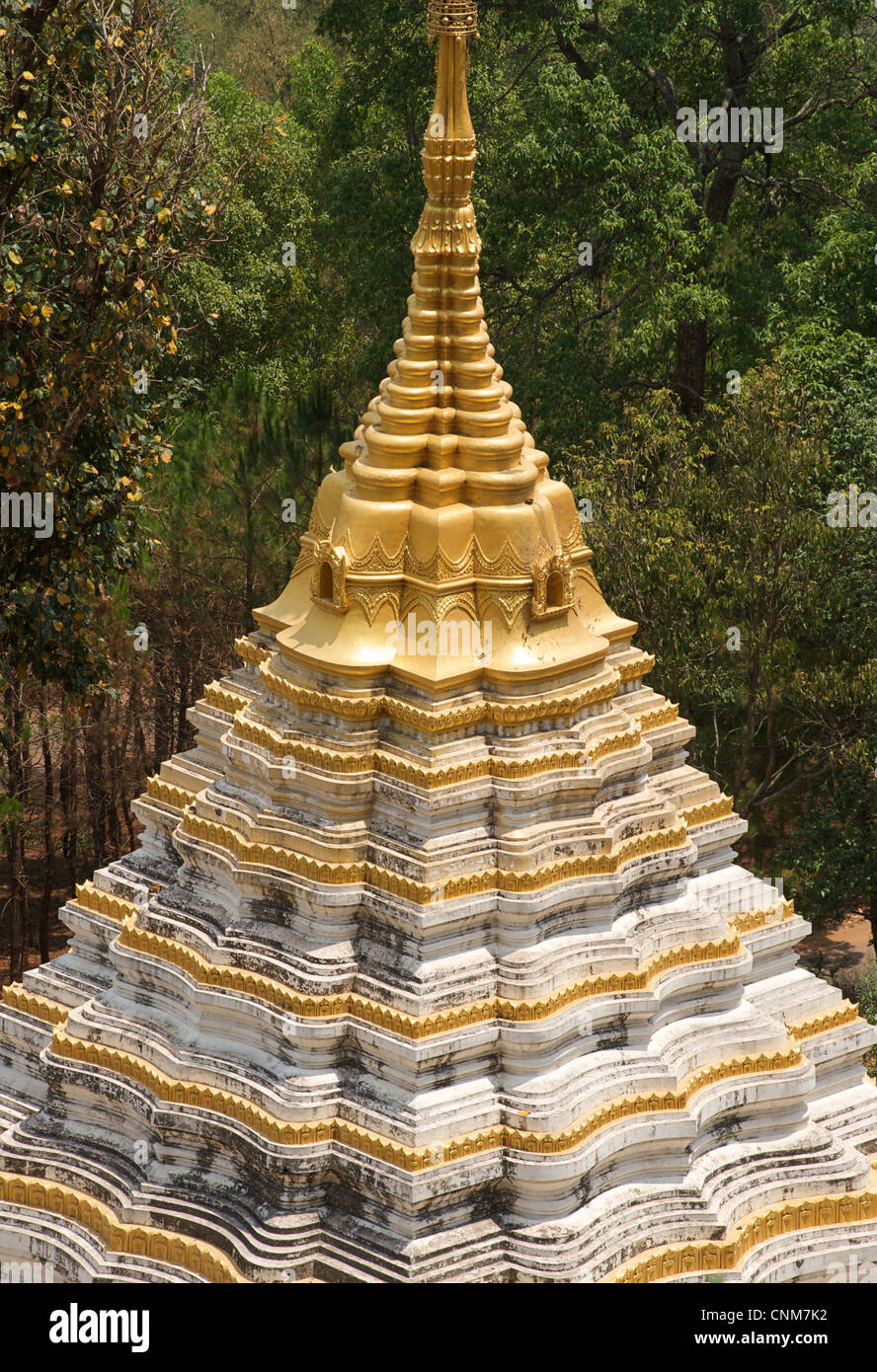 Pindaya à stupa bouddhiste, l'État Shan, en Birmanie. Myanmar Banque D'Images