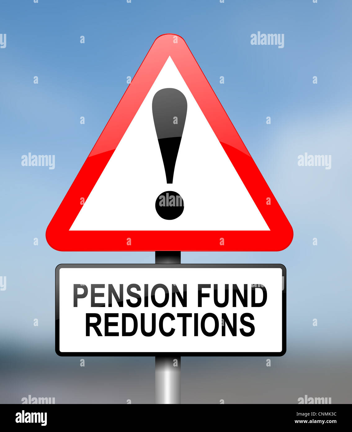 Alerte de fonds de pension. Banque D'Images