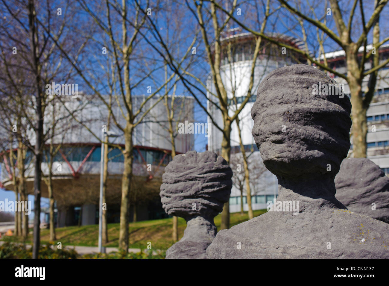 Cour européenne des droits de l'homme à Strasbourg, Alsace France Banque D'Images