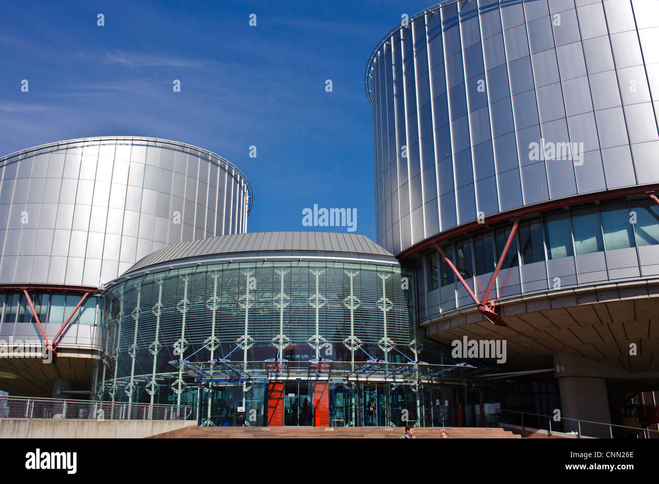 Cour européenne des droits de l'homme à Strasbourg, Alsace France Banque D'Images