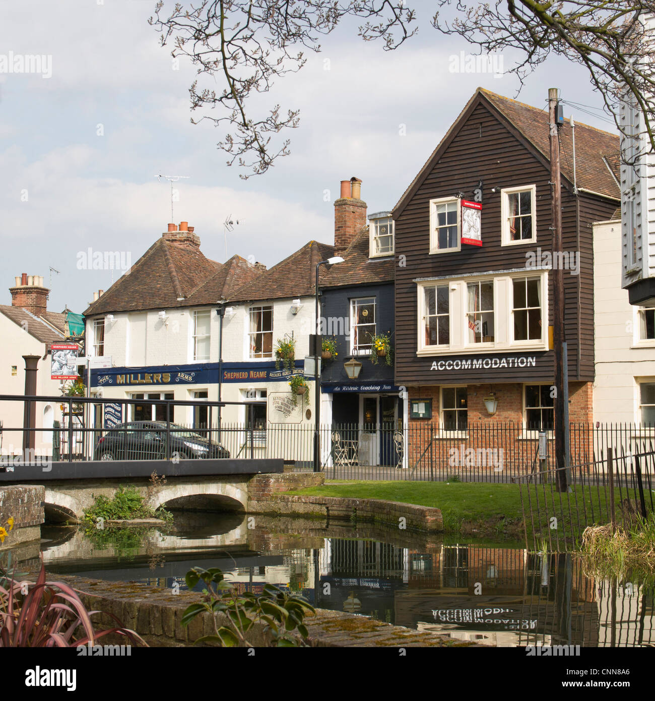 Le Millers Arms Pub Shepherd Neame Guest House Canterbury Kent England UK Banque D'Images