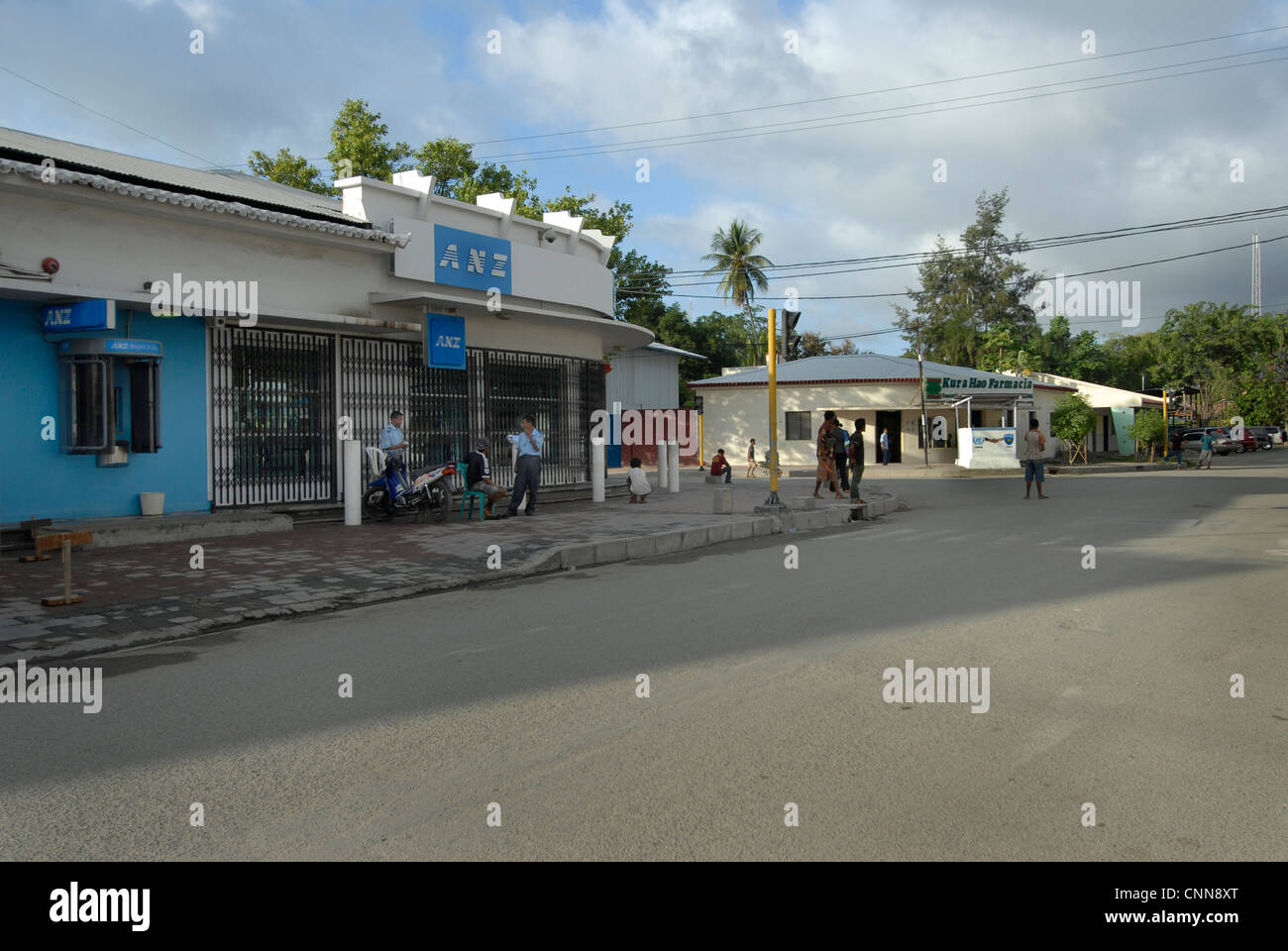 La banque ANZ à Dili, Timor Leste, cet emplacement est désormais occupé par un Burger King Banque D'Images
