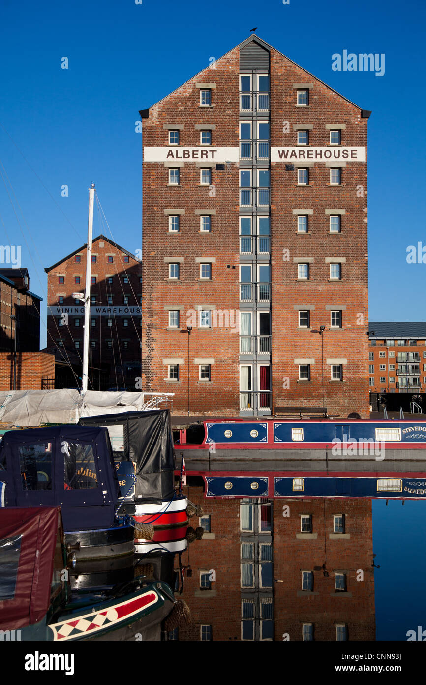 L'entrepôt à Gloucester Docks Albert Banque D'Images