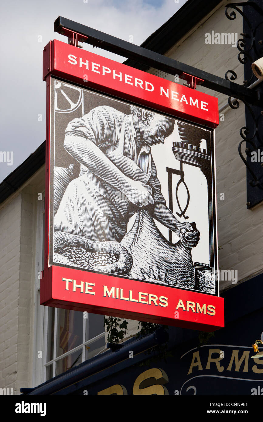 Le Millers Arms Pub Shepherd Neame Guest House Canterbury Kent England UK Banque D'Images