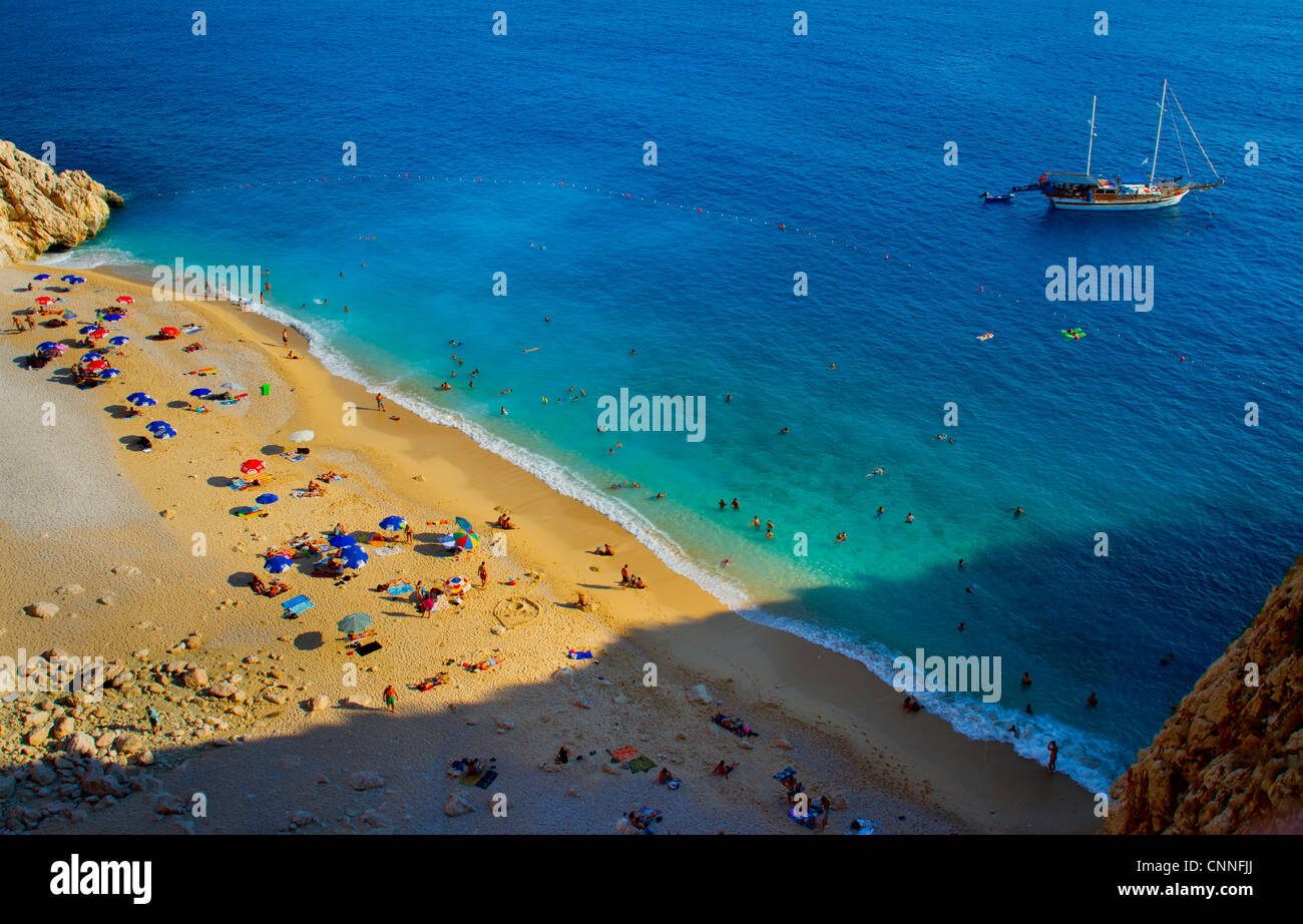 Kaputas beach. Antalya province. côte méditerranéenne. La Turquie Banque D'Images