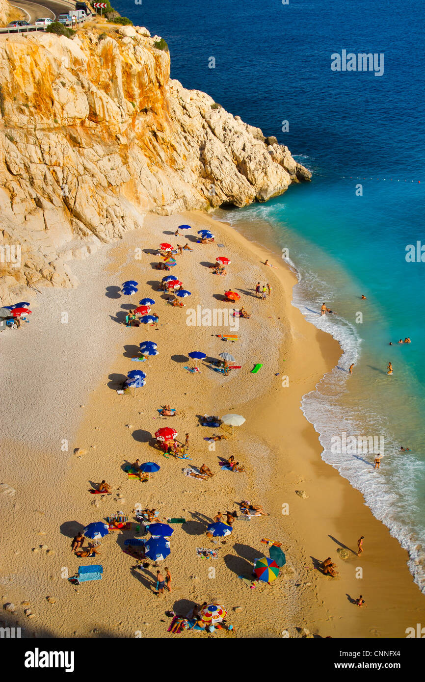 Kaputas beach. Antalya province. côte méditerranéenne. La Turquie Banque D'Images