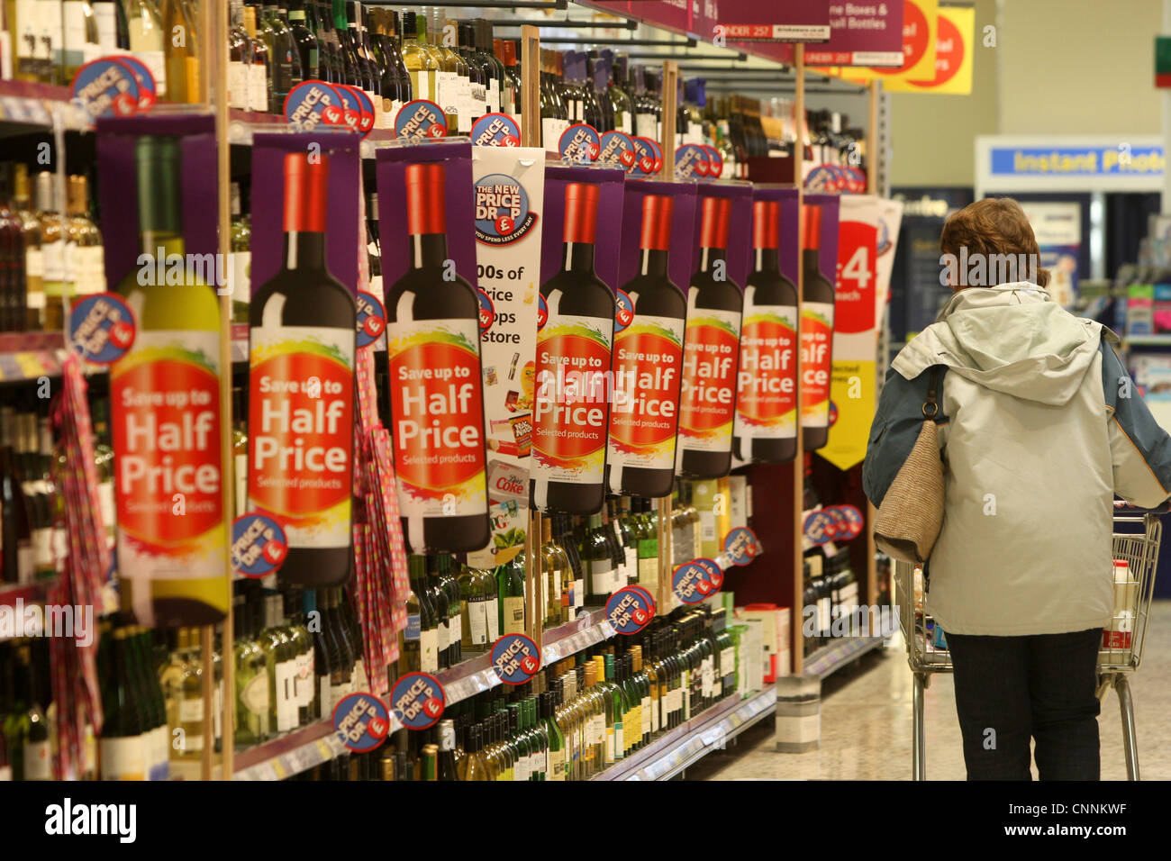 Supermarché TESCO à Baldock Hertfordshire. Banque D'Images