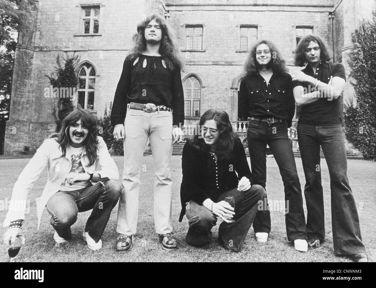 DEEP PURPLE photo promotionnelle de groupe de rock britannique à propos de 1975 Banque D'Images