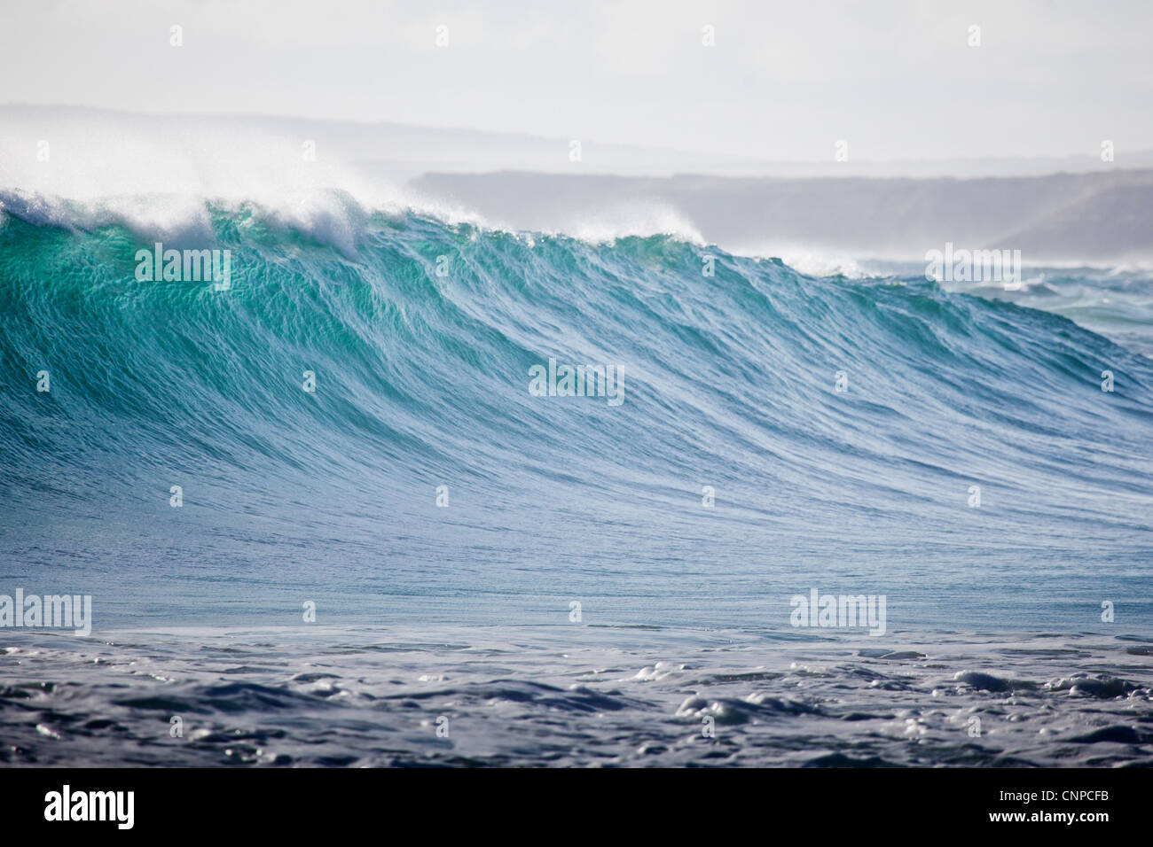 La rupture de l'onde à Greenly Beach Australie du Sud Banque D'Images
