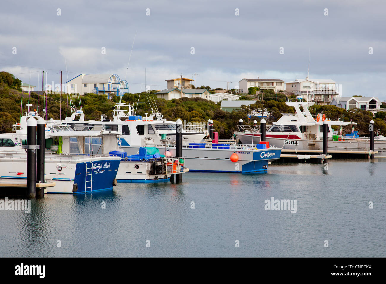 Robe Marina. Limestone Coast. Sud-Est. L'Australie du Sud. Banque D'Images