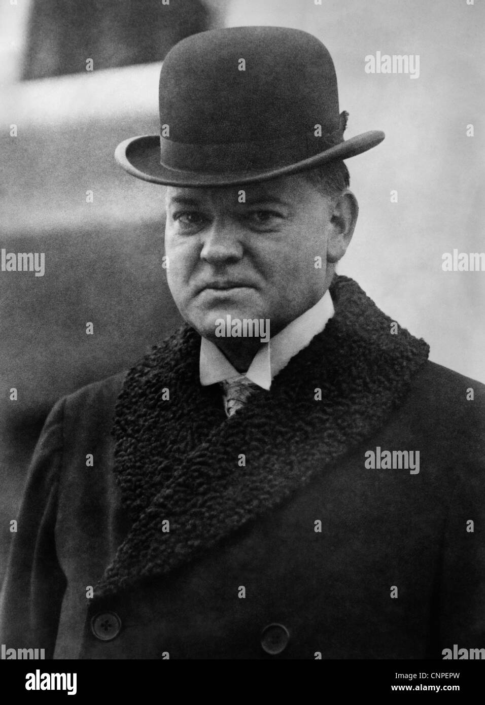 Photo d'époque de Herbert Hoover (1874 - 1964) - le 31e Président des Etats-Unis (1929 - 1933). Banque D'Images