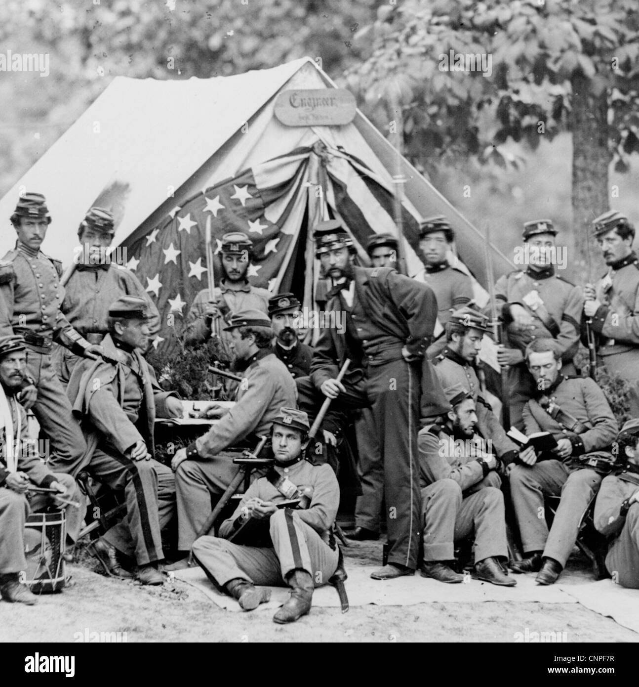 La guerre civile américaine (1861-1865) Archives de photos de guerre Banque D'Images